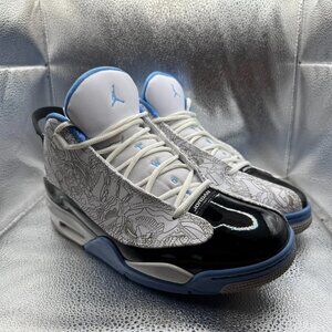 Size 10 Nike Air Jordan Dub Zero Mens White Blue Black Sneaker Shoes 311046-114